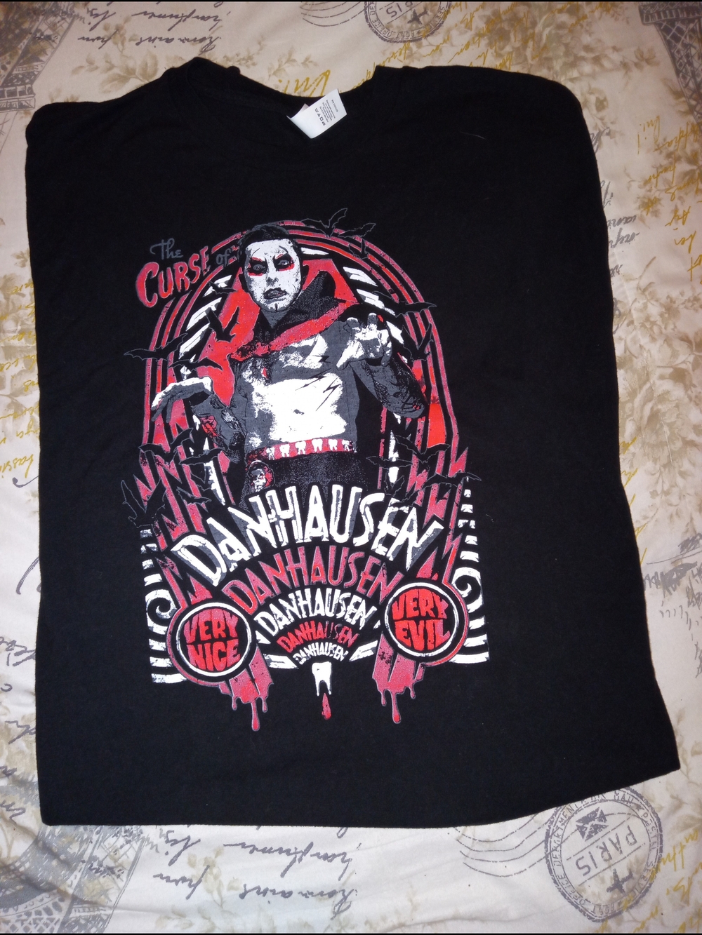AEW Crate Exclusive Danhausen Graphic Tee - 'The Curse of Danhausen'